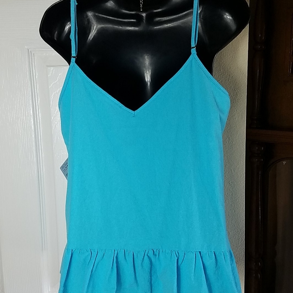 JW Style, Teal top, adjustable straps, Sz M - Picture 5 of 8